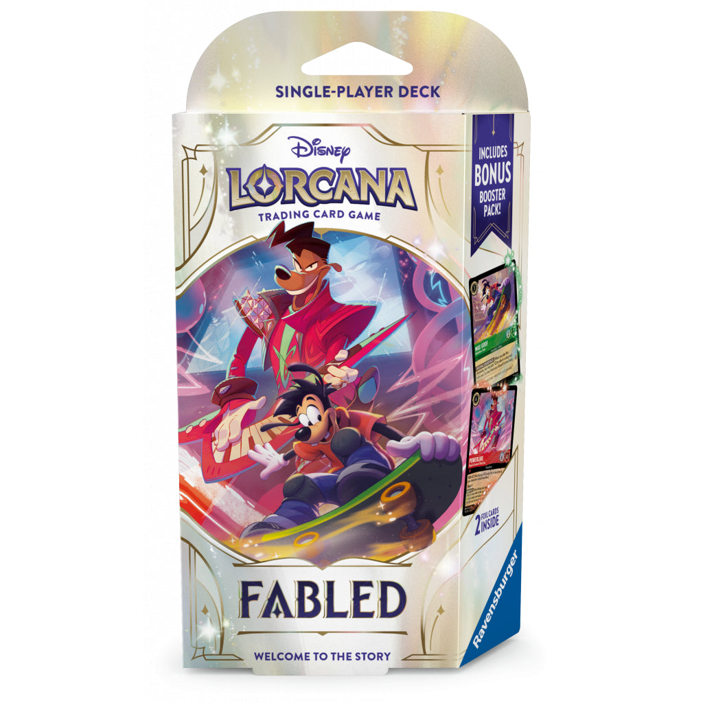 Disney Lorcana Fabled: Starter Deck, 60 Cards, Emerald & Ruby, English Edition